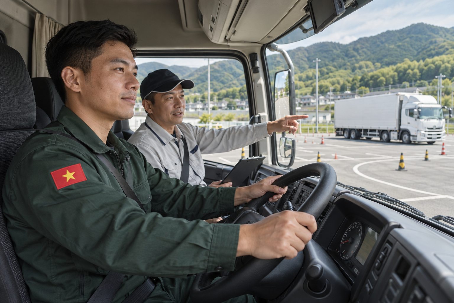 Học viên tìm hiểu quy trình vận hành phương tiện trong chương trình đào tạo logistics